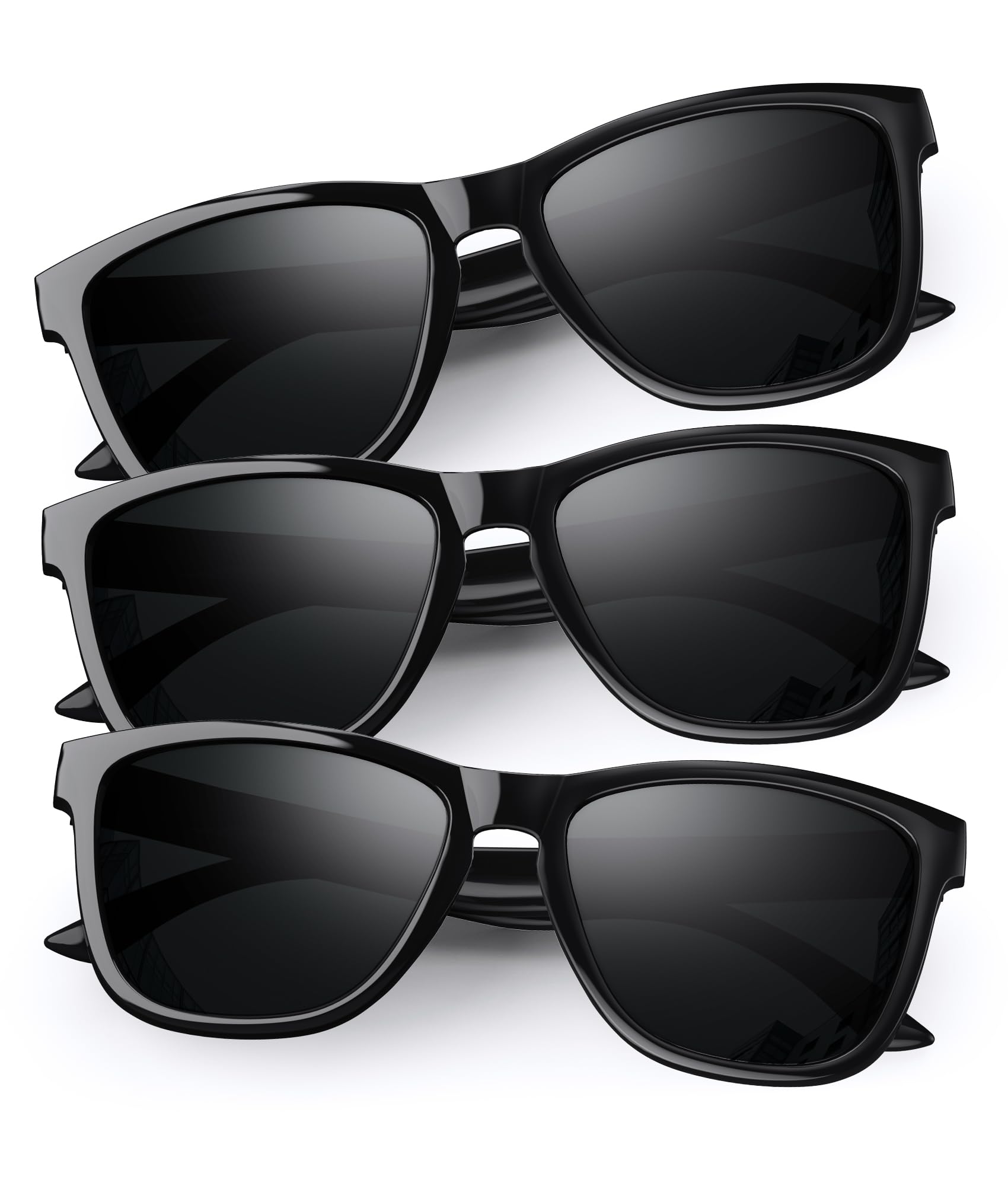 Sunglasses Womens Polarized Trendy Retro Sun Glasses UV400 Protection | Unisex Fashion Sunnies Lightweight Comfortable for All-Day Wear for Daily Wear, Outdoor, Driving, Travel, Beach Black