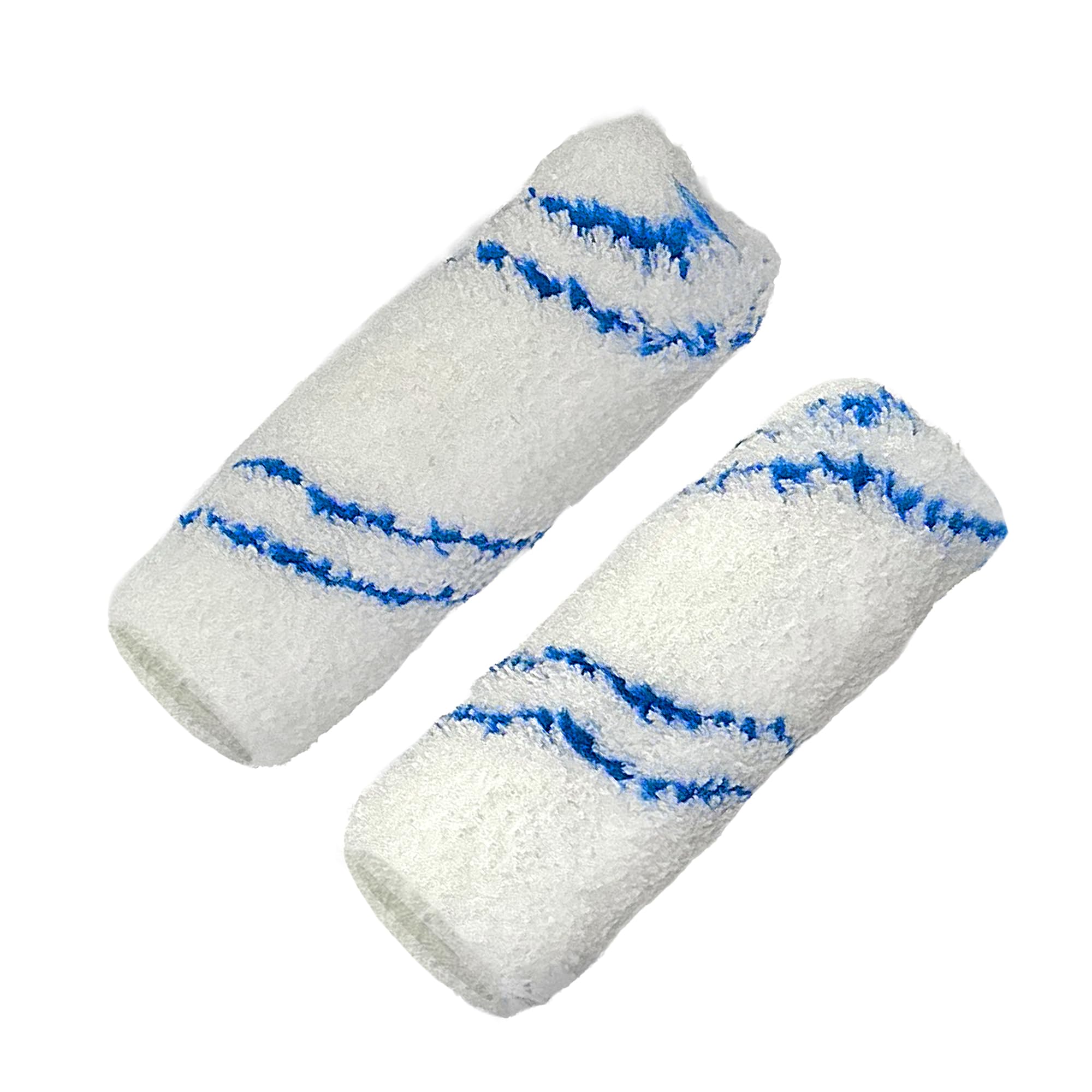 Amtech G4450 100mm (4") Roller Sleeves, 12mm Microfibre Pile Roller Sleeves, Medium Pile Paint Rollers for Semi-Smooth Paint Surfaces, 2 Pack