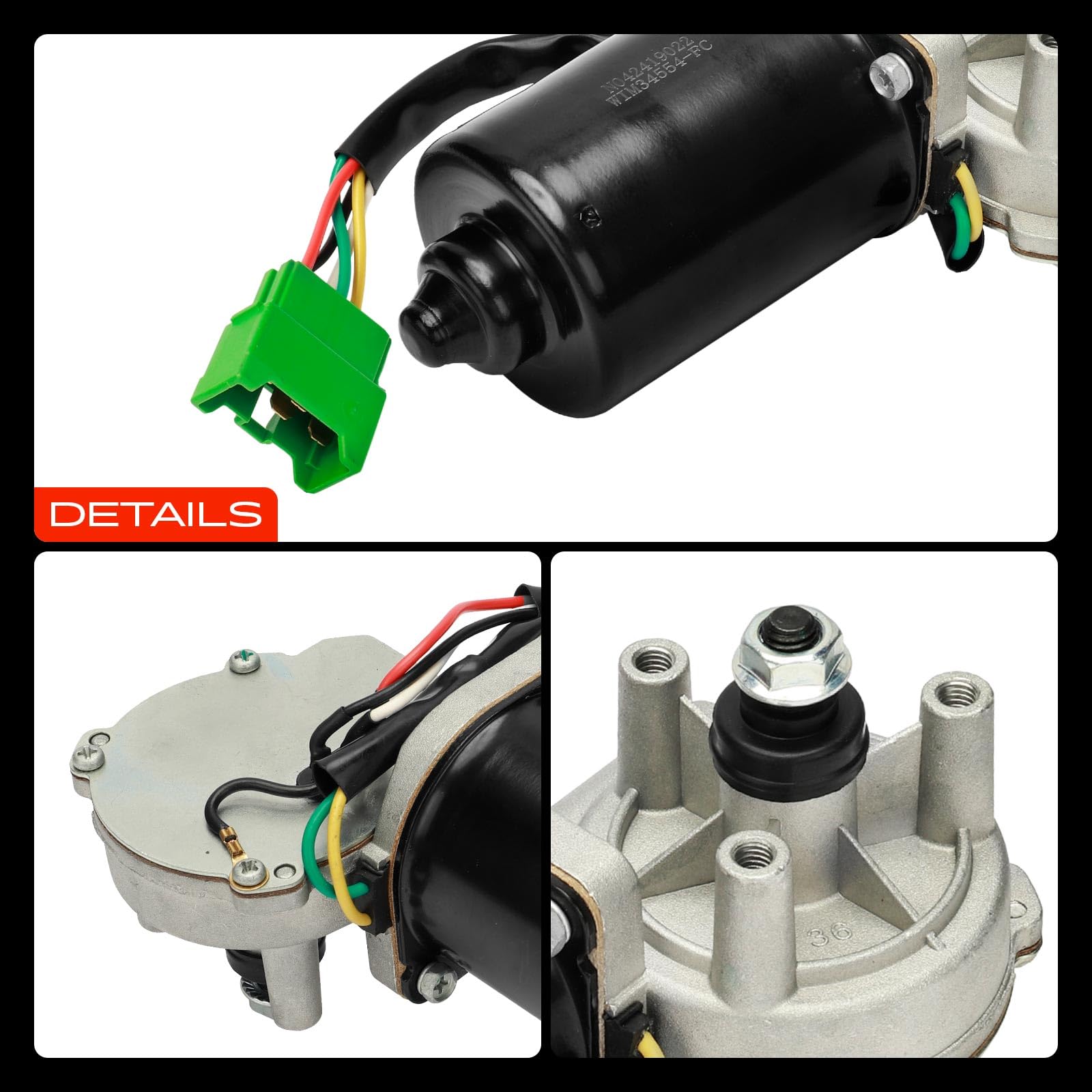 Frankberg Motor del limpiaparabrisas Delantero Compatible con Discovery I LJ Discovery II L318 Discovery II LT R.a.n.g.e R.o.v.e.r II LP Replace# PRC7096