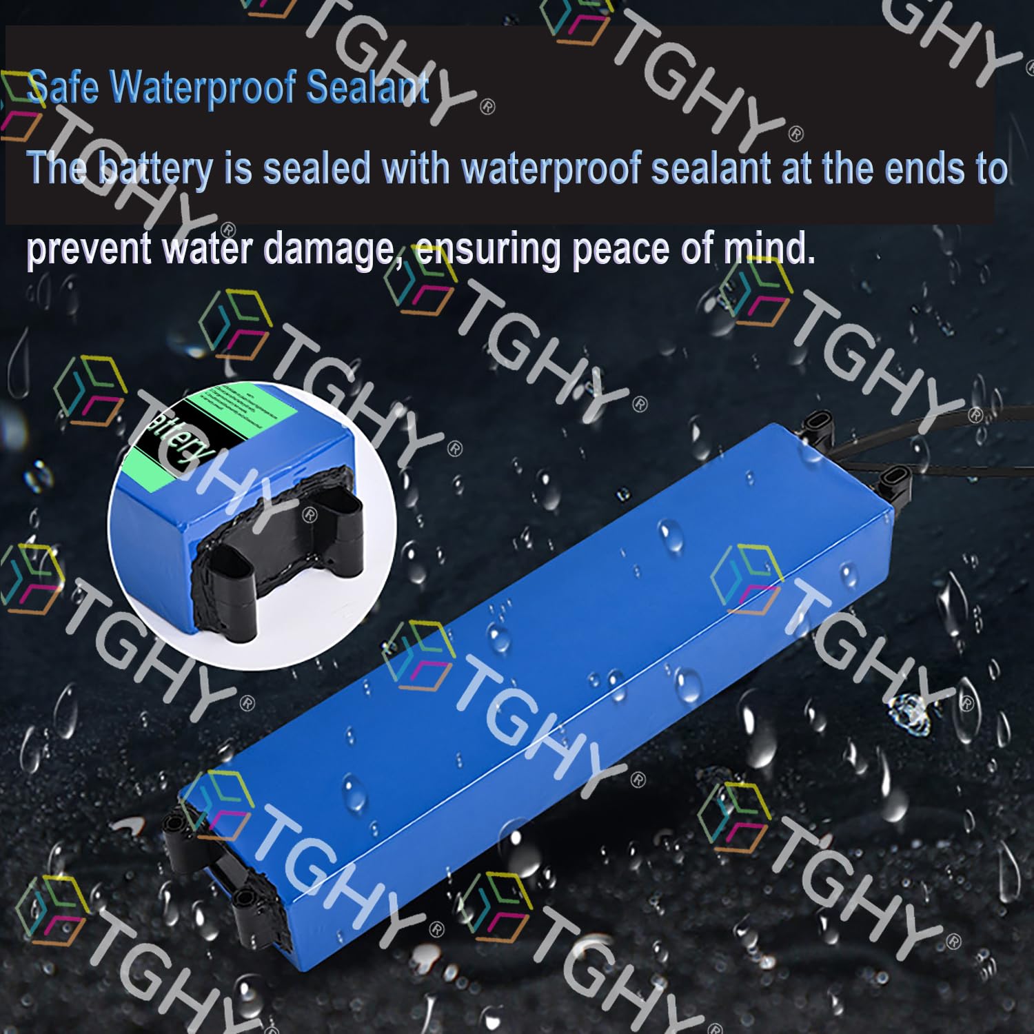 TGHY Monopattino Elettrico Pieghevole Ricaricabile da 36 Volt con Batteria Integrata agli ioni di Litio da 36V 6Ah o 7.8Ah (Fino a 280,8 Wh) per Motore di Monopattino Elettrico.,36v7.8ah,XT60+JST 2