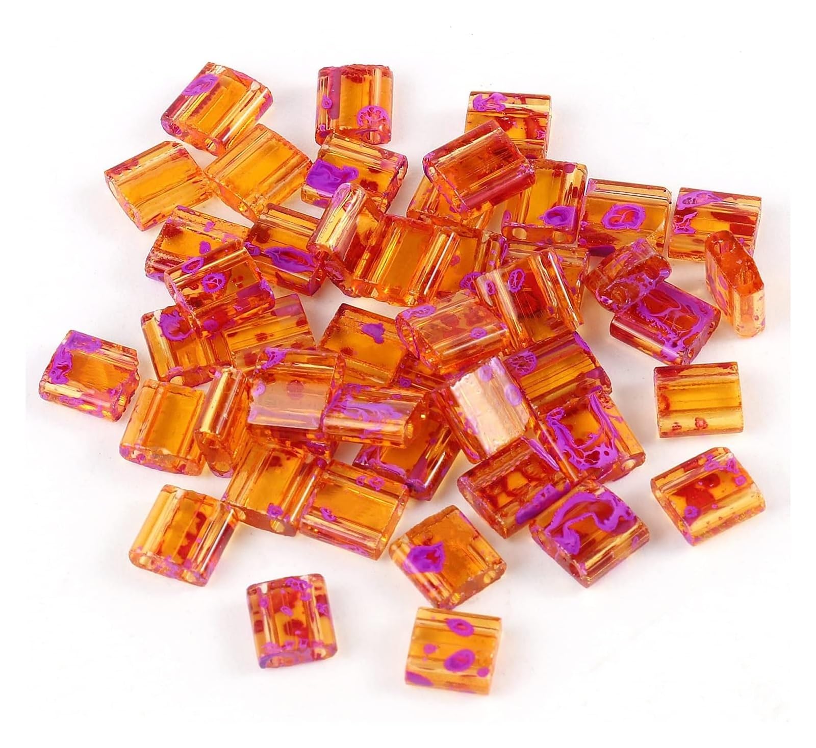 Cuentas de dos agujeros, Beads for Needlework Jewelry Making Accessories(35)