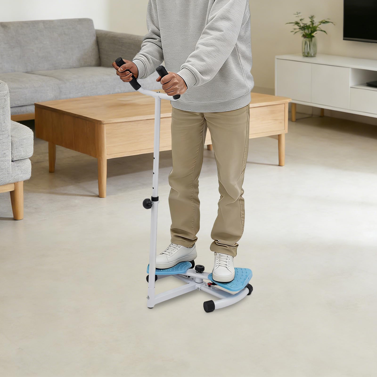 Twist Board Twister talii z uchwytami i taśmami oporowymi, trenażer mięśni brzucha i deska do balansowania w domu, ciche urządzenie fitness do odchudzania, masażu stóp, spalania kalorii i treningu