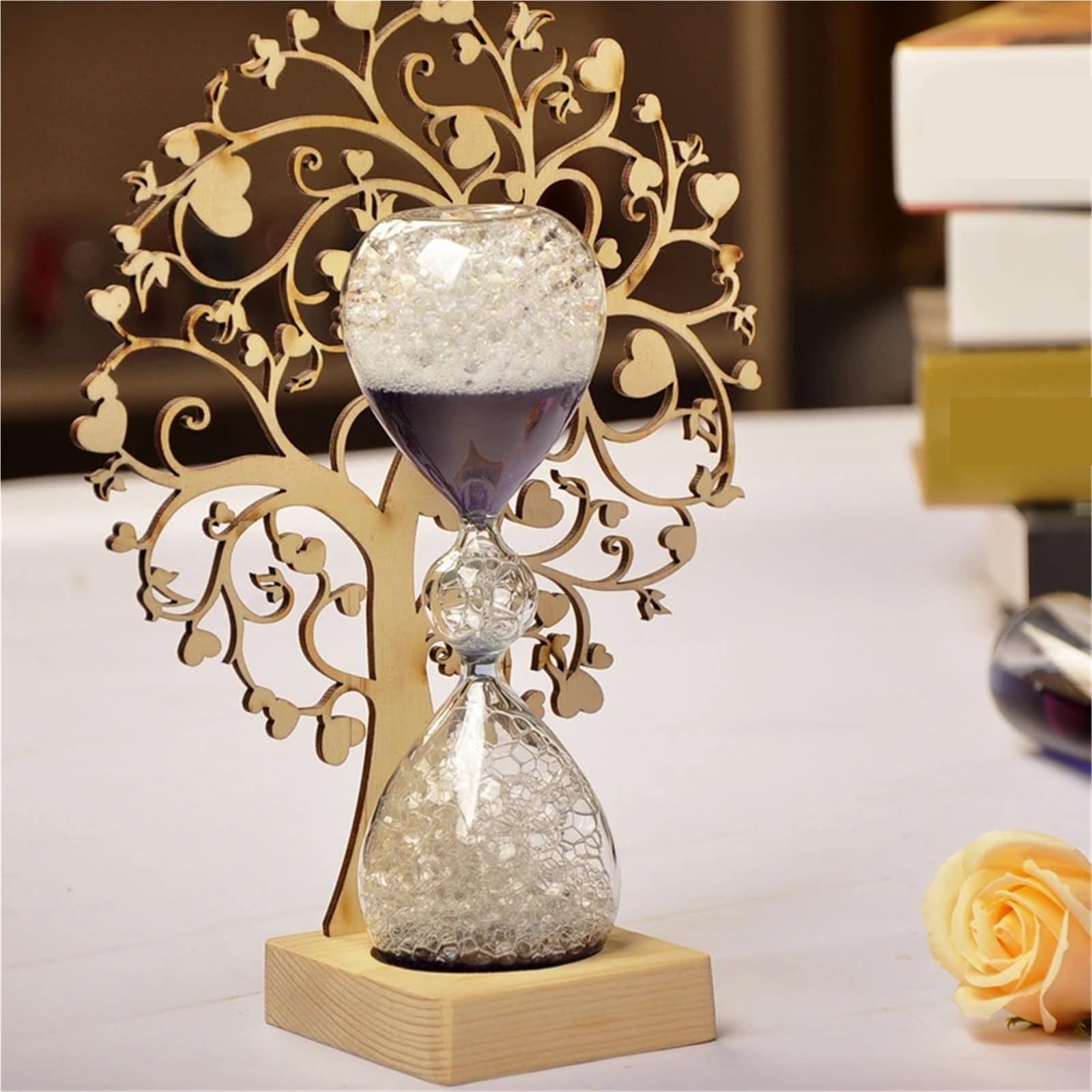 Reloj de Arena 30 Minutos for Cocina, Moderno Reloj Madera, Temporizador té, decoración del hogar, Regalo para Oficina