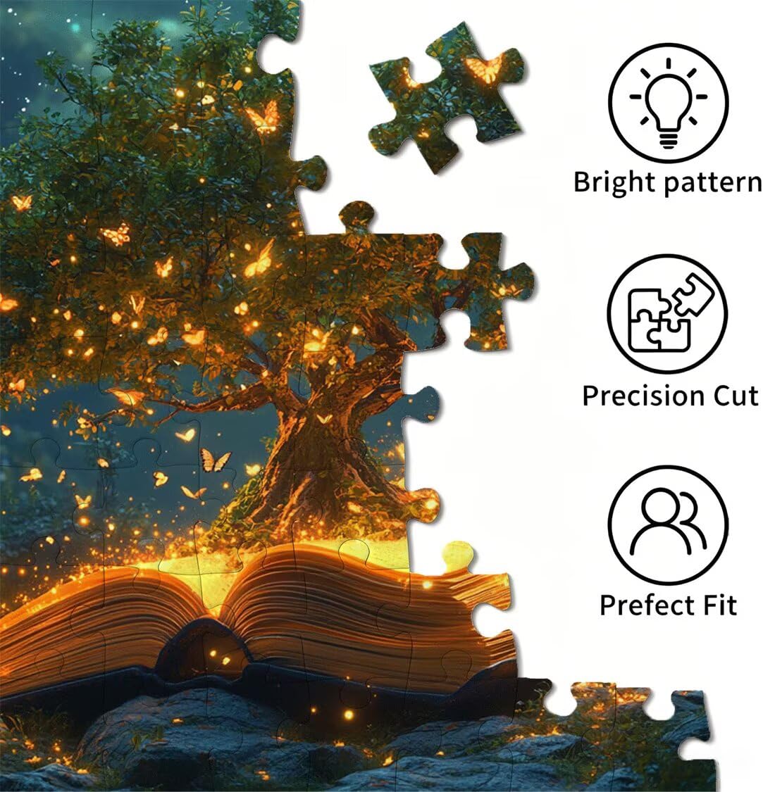 Puzzle 2000 Pezzi 99x70cm, Puzzle Adulti Albero Libro, n-734