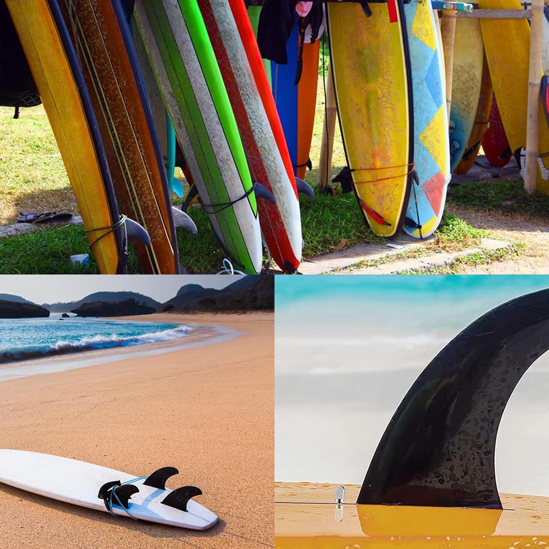 Tornillos para Aletas Sup de Acero Inoxidable 316 - 8 Piezas Resistentes a la Corrosión para Tablas de Surf