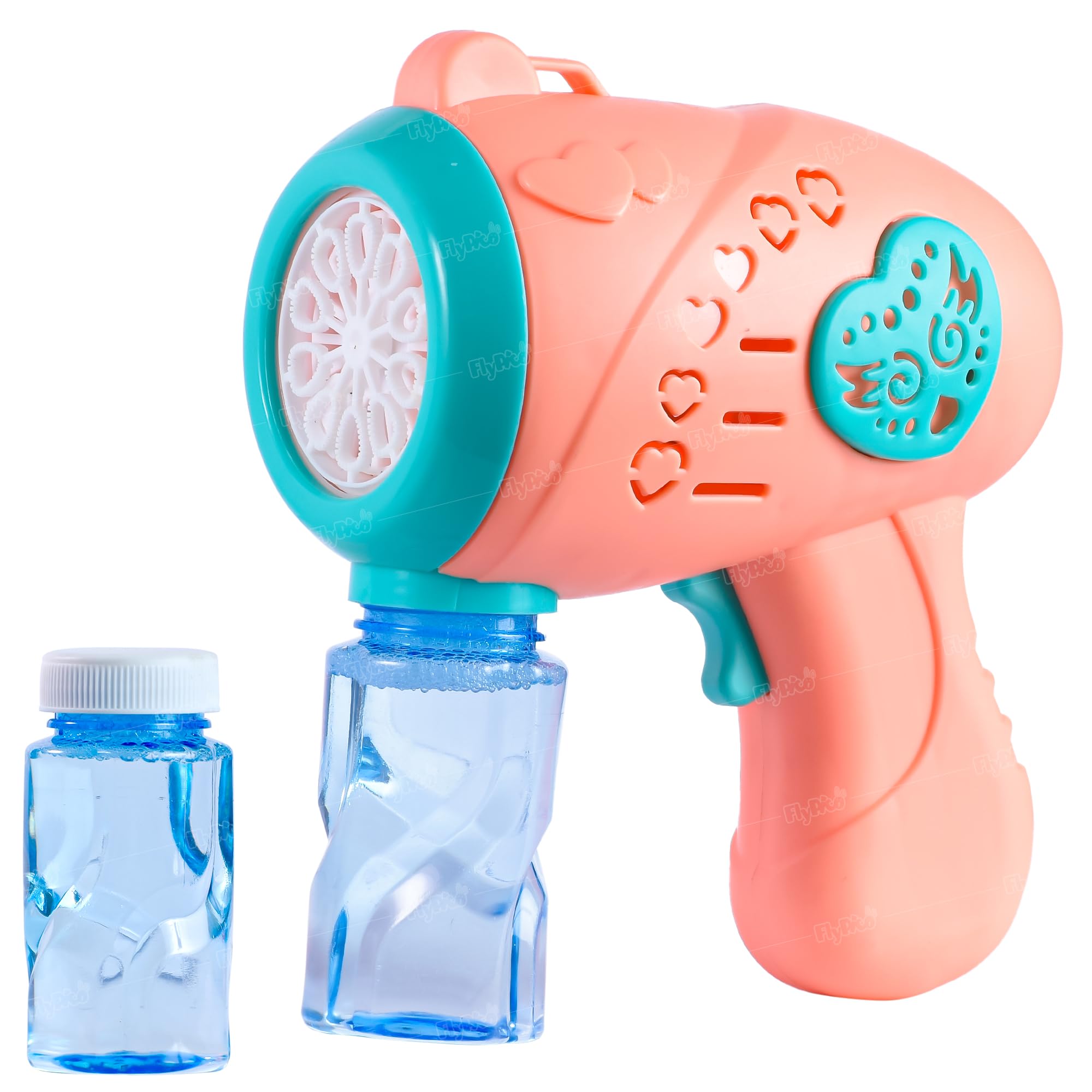 FlyPico Cartoon Bubble Gun Toy with Light for Kids | Girls & Boys | 1-Bubble Solution | 1500+ Bubbles Per Minutes | Leak-Proof |Fully Automatic | Age 3+ 1,2,3,4,5,6,7,8,9 | Best Gift for Kids | Pink (B0CQJQZT67) Amazon Price History, Amazon Price Tracker