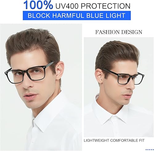 Miniatura 7 de MARE AZZURO Lentes de lectura bifocales de moda para hombre, con bloqueo de luz azul, para leer al aire libre, 100, 125, 150, 175, 200, 225, 250,