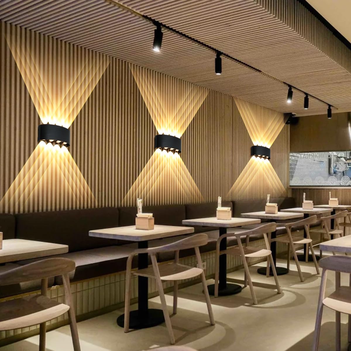 Ankey Modern 8W LED Wall Light, Up and Down Wall Lamp Sconce, IP65 Waterproof Aluminum Outdoor Wall Lights - Image 2