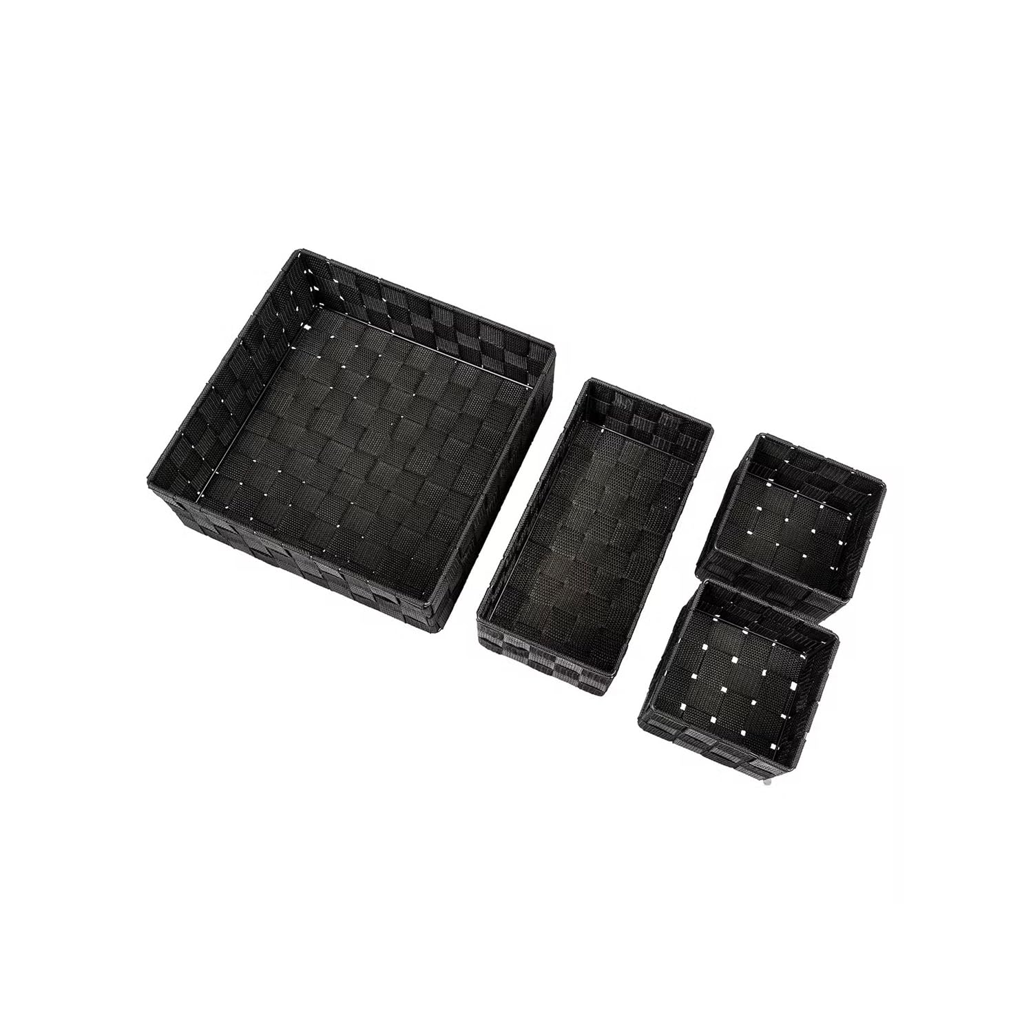 Cestas portaobjetos para salón que ordenan tus estanterías con estilo