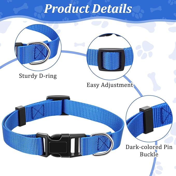 27 Collares para Perro JIEYAO Nailon Ajustables con Hebilla de Liberación Rápida miniatura 4