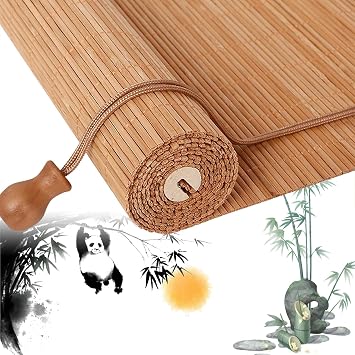 Bamboo Blinds Bamboo Shades for Patio, Bamboo Blinds for Interior Windows, Bamboo Blinds for Indoor and Outdoor, Bamboo Roller Blinds, Hand Weave, Easy to Install