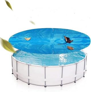 HOUKAI Cobertura de piscina de aquecimento solar – cobertura solar para piscina de calor de 1,22 m, lado bolha para baixo – Coberturas solares para piscina