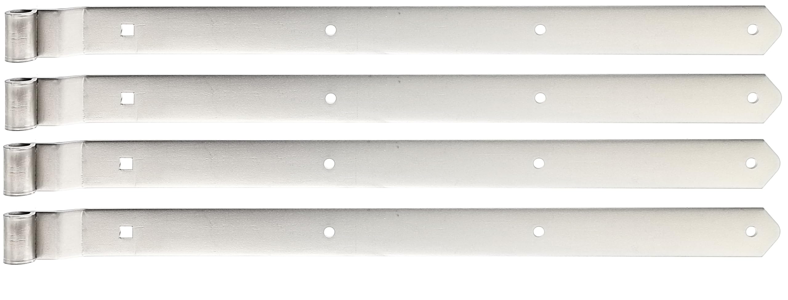 Alberts 845971 Ladenband | in verschiedenen Ausführungen | Edelstahl | Rolle Ø16 mm | Größe 704 x 45 mm | 4er Set