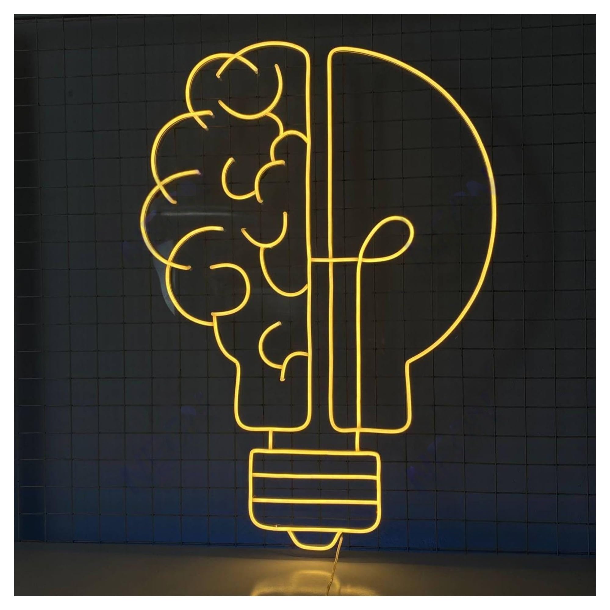 Hanging Art Neon Signs Lightbulb Neon Sign Bulb LED Light Dimmable For Store Shop Holiday Birthday Party Home Decor Illuminated Lamp 58cm