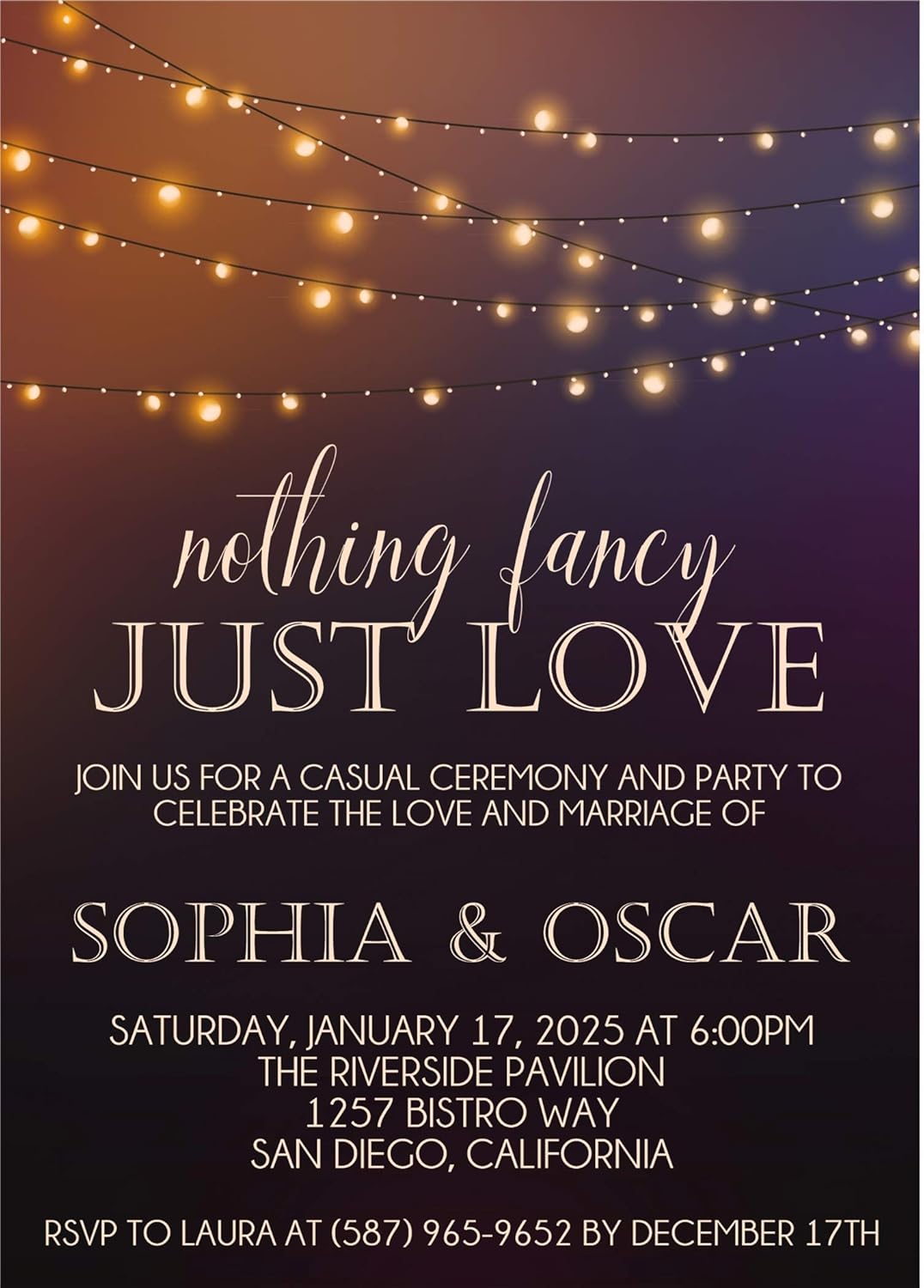 Amazoncom Casual Backyard Wedding Inviations
