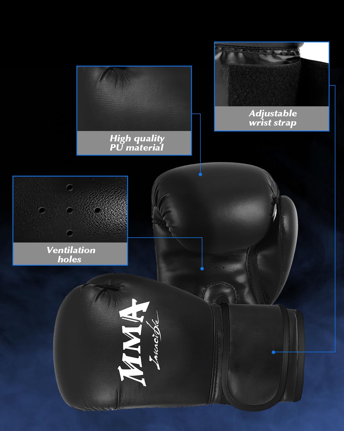 Zestaw do zawieszania ciężkich worków bokserskich, niewypełniona torba bokserska z rękawiczkami i pełną gamą akcesoriów, skórzana torba z mikrofibry do treningu kickboxingu, fitnessu, MMA