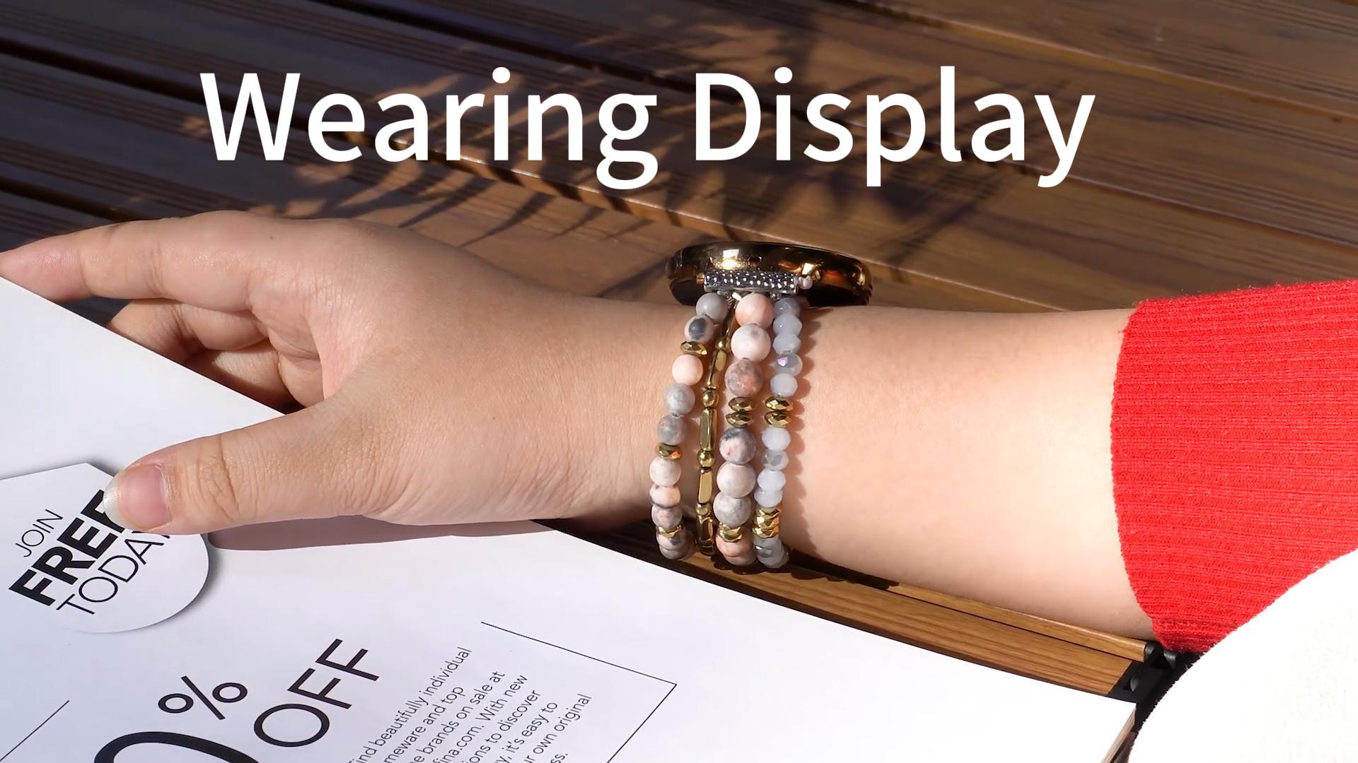 NEW  Beaded Pearls  Boho Samsung Galaxy Watch Band Amazon.com: Juaupepo Boho Beaded Watch Band, 22mm Handmade  main image 3