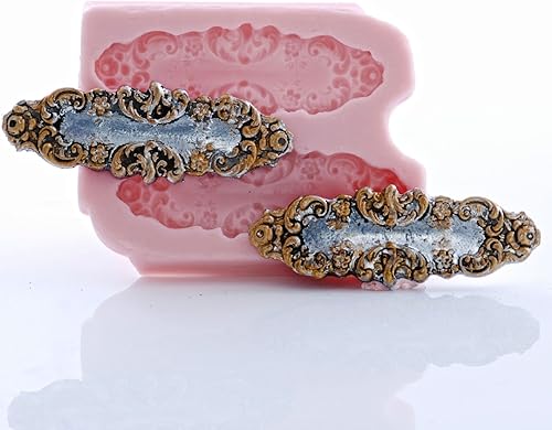 Miniatura 3 de Victorian Scroll Work Silicone Mold Food Safe Fondant, Chocolate, Candy, Resin, Polymer Clay, Craft, Jewelry Food Mold.