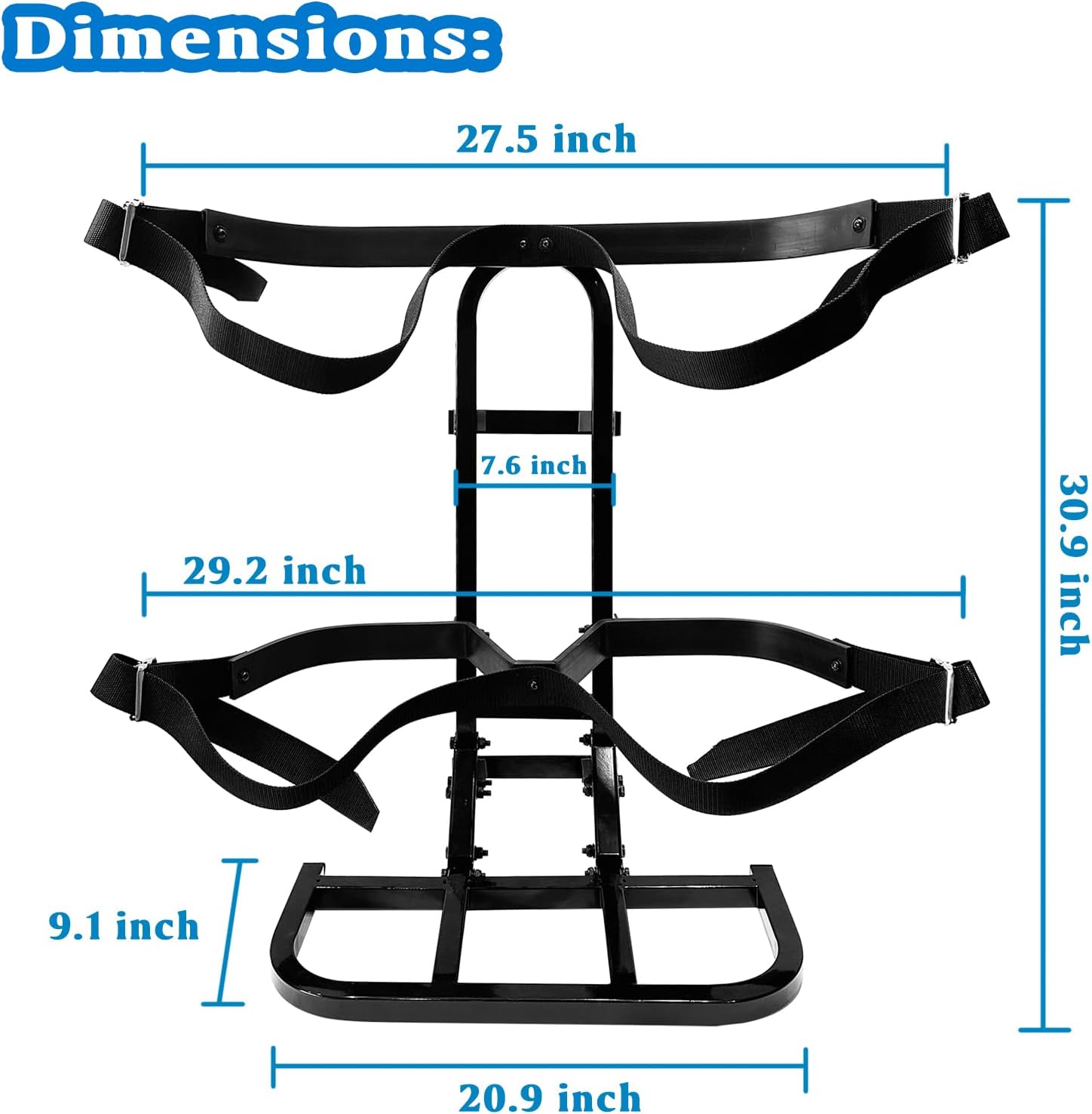 Universal Golf Cart Rear Seat Bag Holder Compatible with Club Car/EZGO/Yamaha Golf Cart with Rear Seat Safety Grab Bar, No Drilling Required