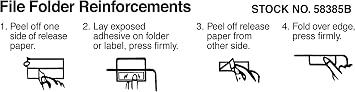 Tabbies 58385 - PROTECTOR, TOP TAB FOLDER, 3 1/2 X 2, CLEAR