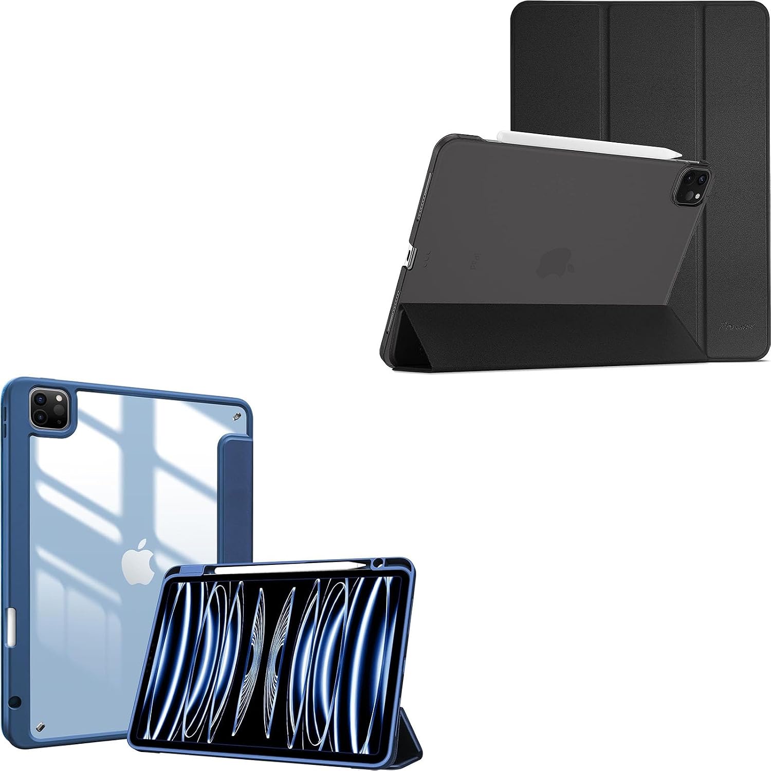 ProCase Slim Case Bundle with Tri-Fold Case for iPad Pro 11
