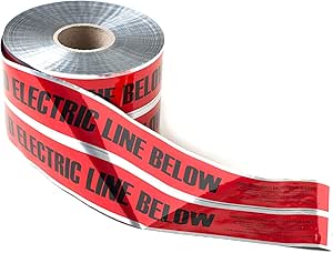 Red Detectable Marking Tape (6