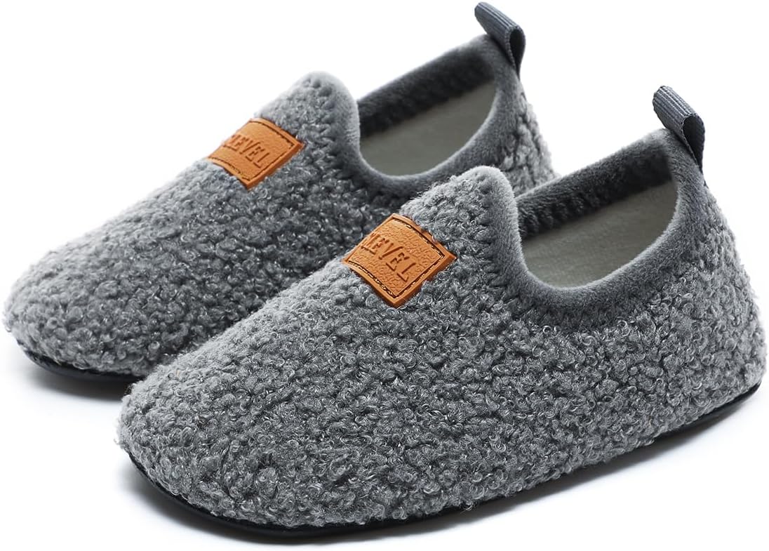 ditont Toddler Slippers Non-Slip Lightweight Comfortable Kids Indoor Grip House Home Shoes for Boys Girl - Image 4