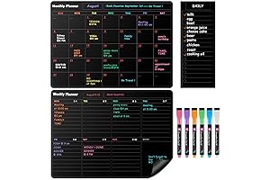 Fridge Chalkboard Magnetic Planner Set