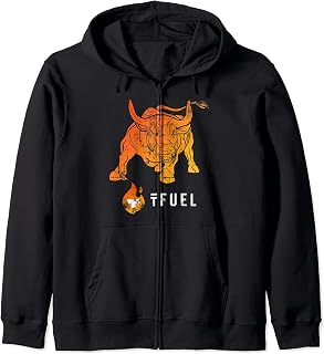 Retro TFUEL Crypto BULLRUN Theta Fuel Crypto Token Coin HODL Zip Hoodie