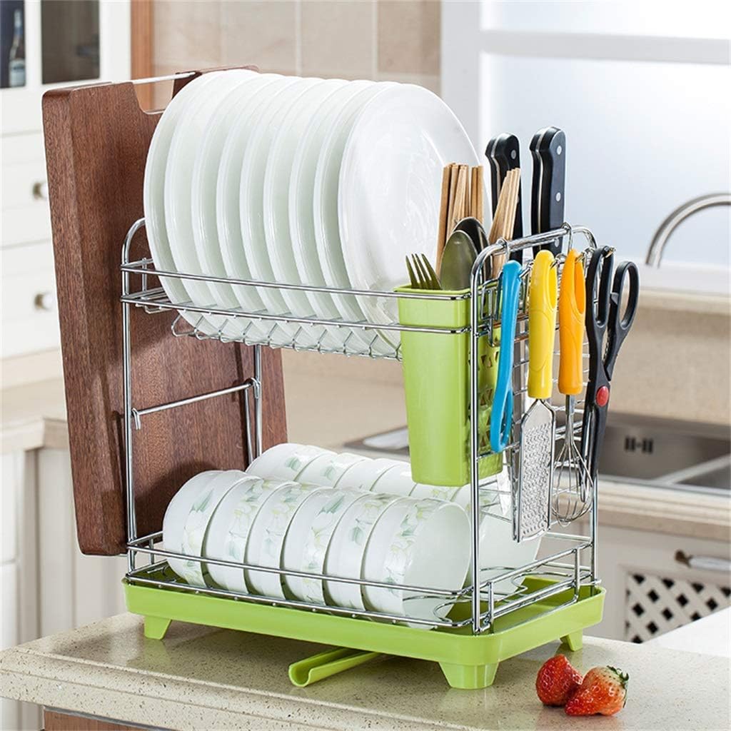 Kitchen Cutlery Drying Rack Dish Rack Multi-Function Cutlery Drain Rack Rack Supplies Buckle Punch Cutlery Rack for Dishwasher