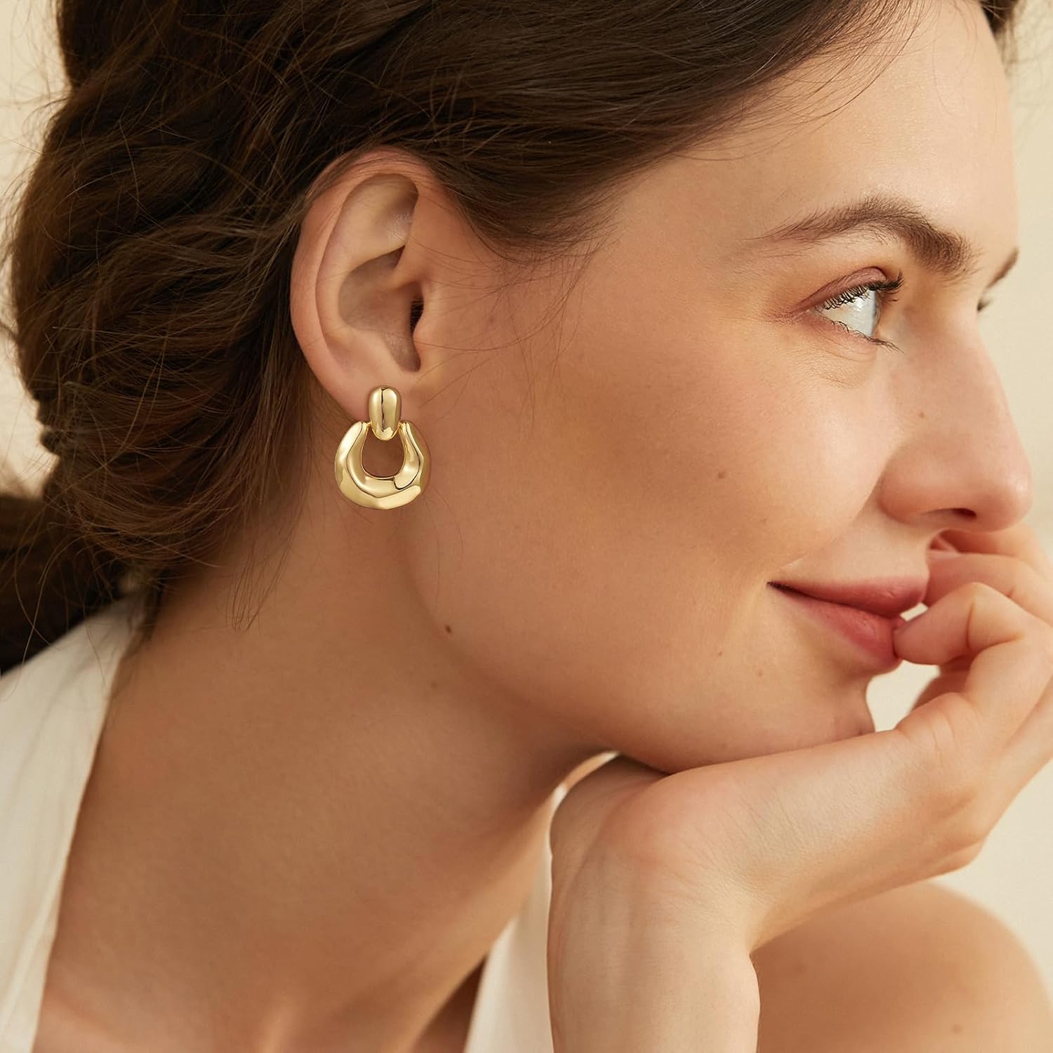 Clip on Earrings for Women Hypoallergenic Statement Retro Clip Earrings 14K Gold/Silver Plated Hoop Dangle Earrings 5A Cubic Zirconia Round Multiple Styles for Women Fashion Trendy Jewelry Gifts - Image 4