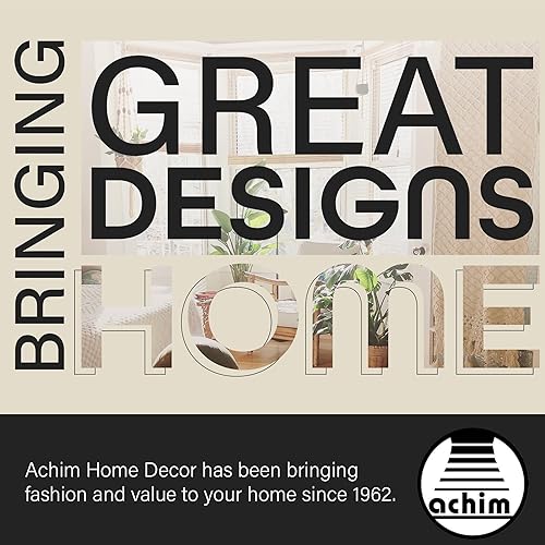 Miniatura 6 de ACHIM Juego de cortinas de ventana con cenefa y nivel estampado de filtrado de luz, 24 pulgadas de largo, 58 pulgadas de ancho, diseño moderno de