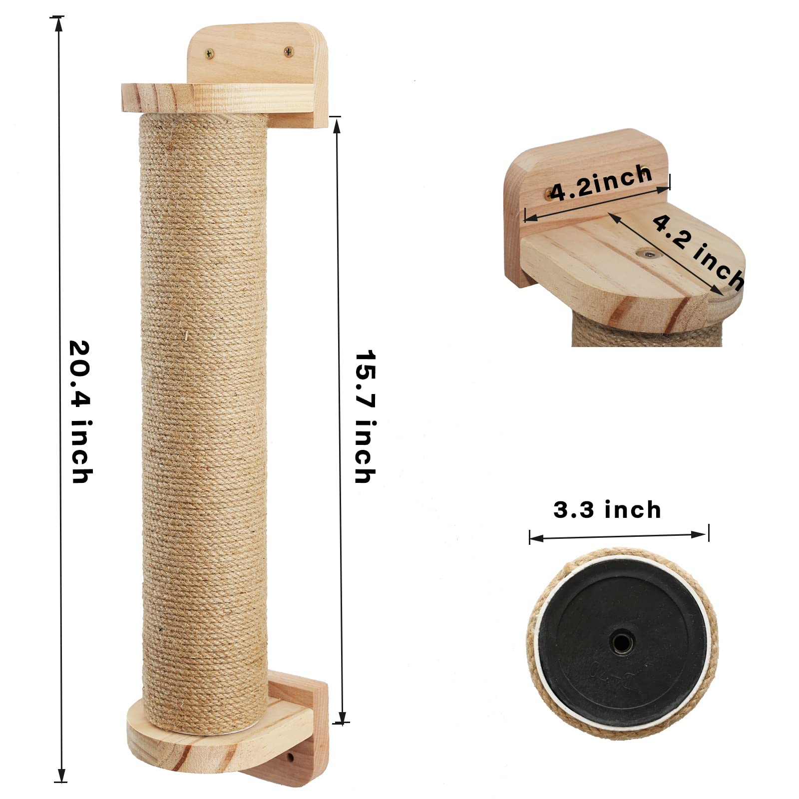 Snapklik.com : Purife Wall Mounted Cat Scratching Posts For Cats And ...