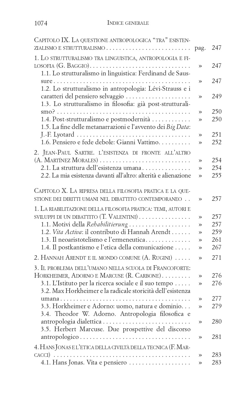 Anima, corpo, relazioni. Storia della filosofia da una prospettiva antropologica. Periodo contemporaneo (Vol. 3)