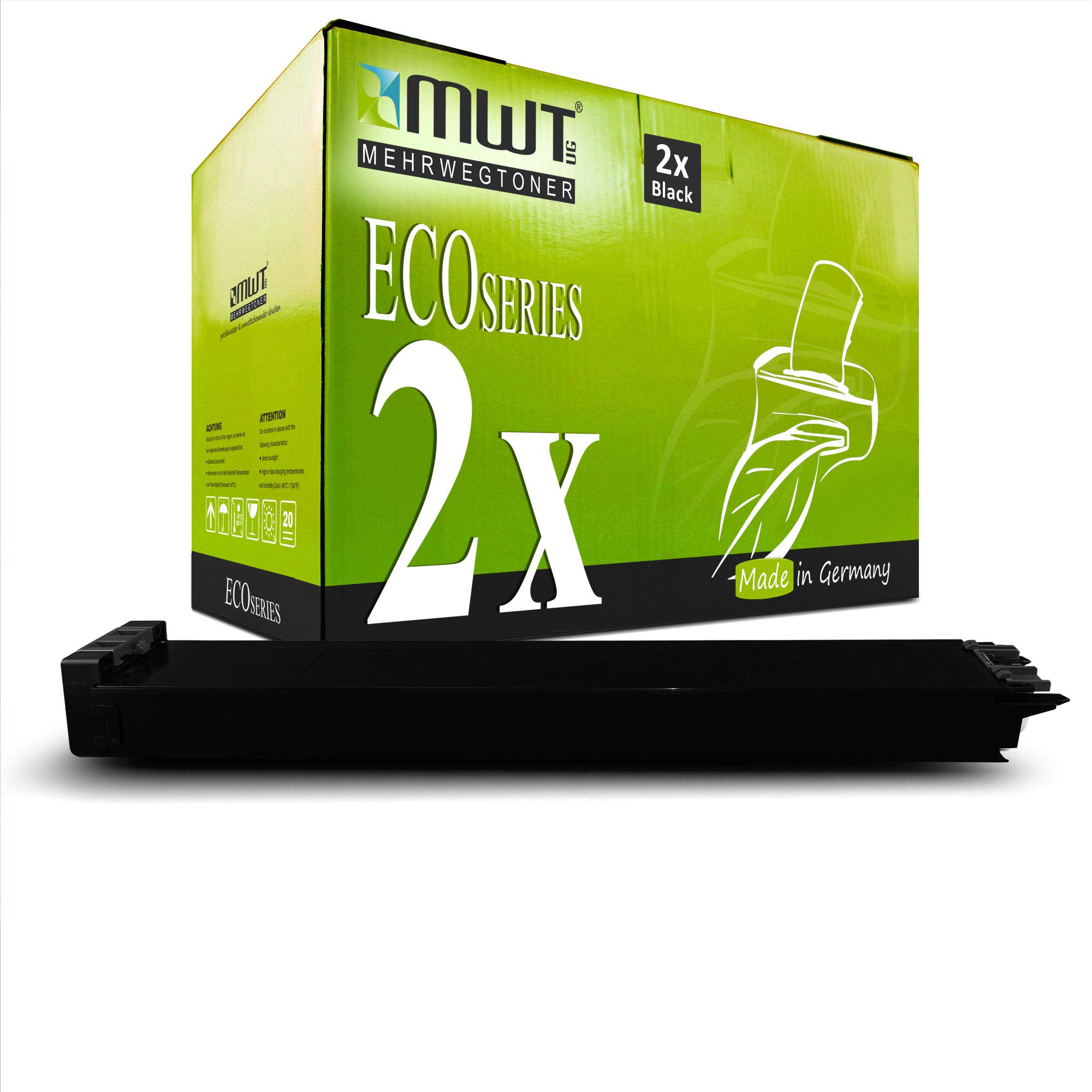 Toner Compatible Sharp MX-27GTBA Black de remplacement pour imprimante laser - 8