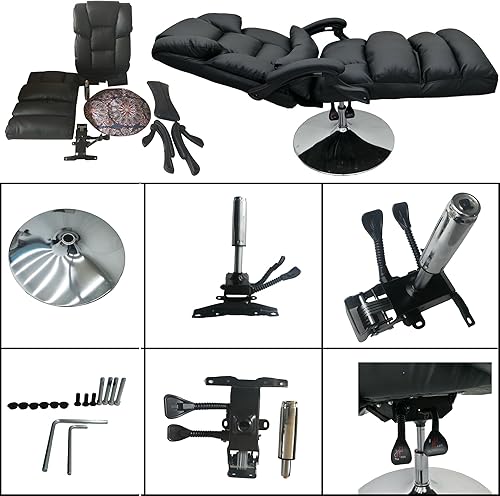 Miniatura 8 de Silla de cama de belleza, silla de belleza facial, elevación de presión de aire, cama facial, mesa de spa, silla de salón ajustable giratoria de 360