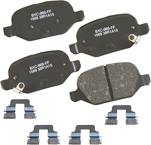 Miniatura 102 de Bendix Pastillas de freno traseras de cerámica Premium SBC1100 para Nissan Frontier 2024-2005, Xterra 2015-2005, Suzuki Equator 2012-2009