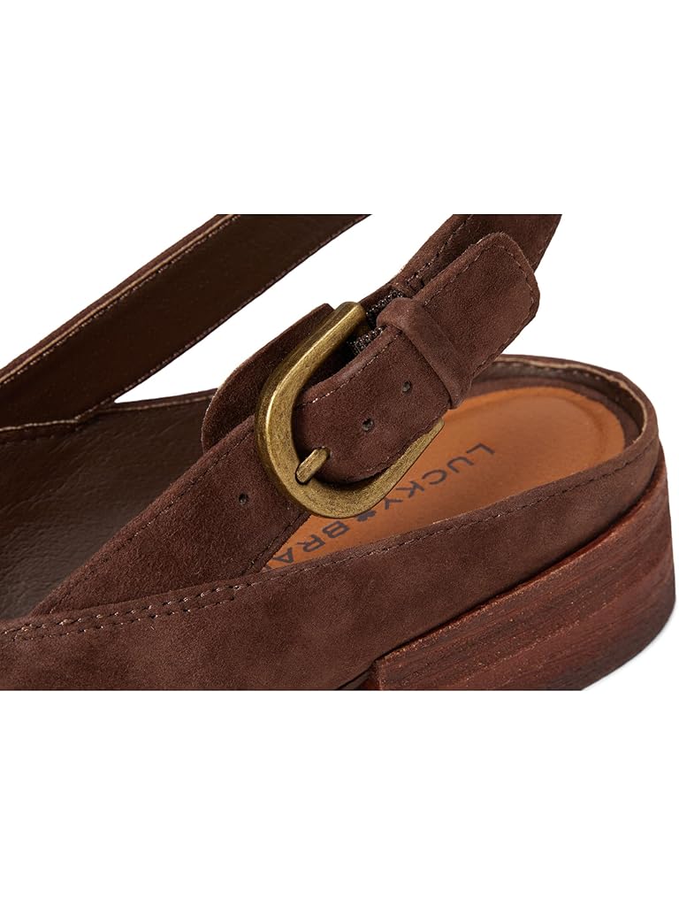 Brown Lucky Brand Brigeet Slingback Mule