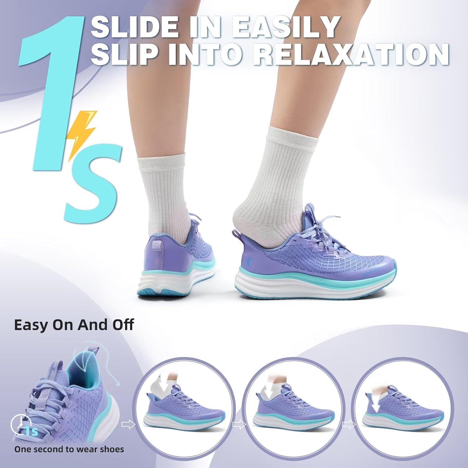 Women's Orthopedic Road Running Shoes: Comfortable Arch Support Plantar Fasciitis Flat Feet Orthotic Athletic Fashion Sneakers, Casual Trekking Sport Walking Shoes for Foot Heel and Pain Relief