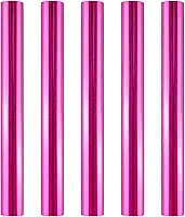 5 peças de 19,3 cm x 5 m (19,3 cm x 5 m) de papel alumínio reativo para toner foiling foil da impressora a laser e laminador, para artesanato de papel de scrapbook (areia fluida vermelha rosa)