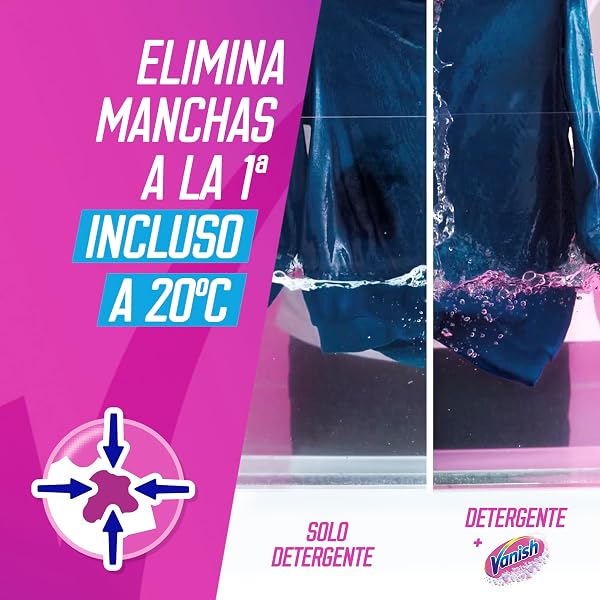 Vanish Oxi Action Multipoder - Quitamanchas multibeneficio para la ropa, En Polvo, Sin Lejía 400gr, El emabalaje puede variar - 4