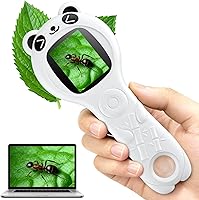 Vista 12 de Microscopio para niños - Mini microscopio digital de bolsillo para niños, lupa portátil USB 500X, zoom 4X, regalos de cumpleaños de Navidad