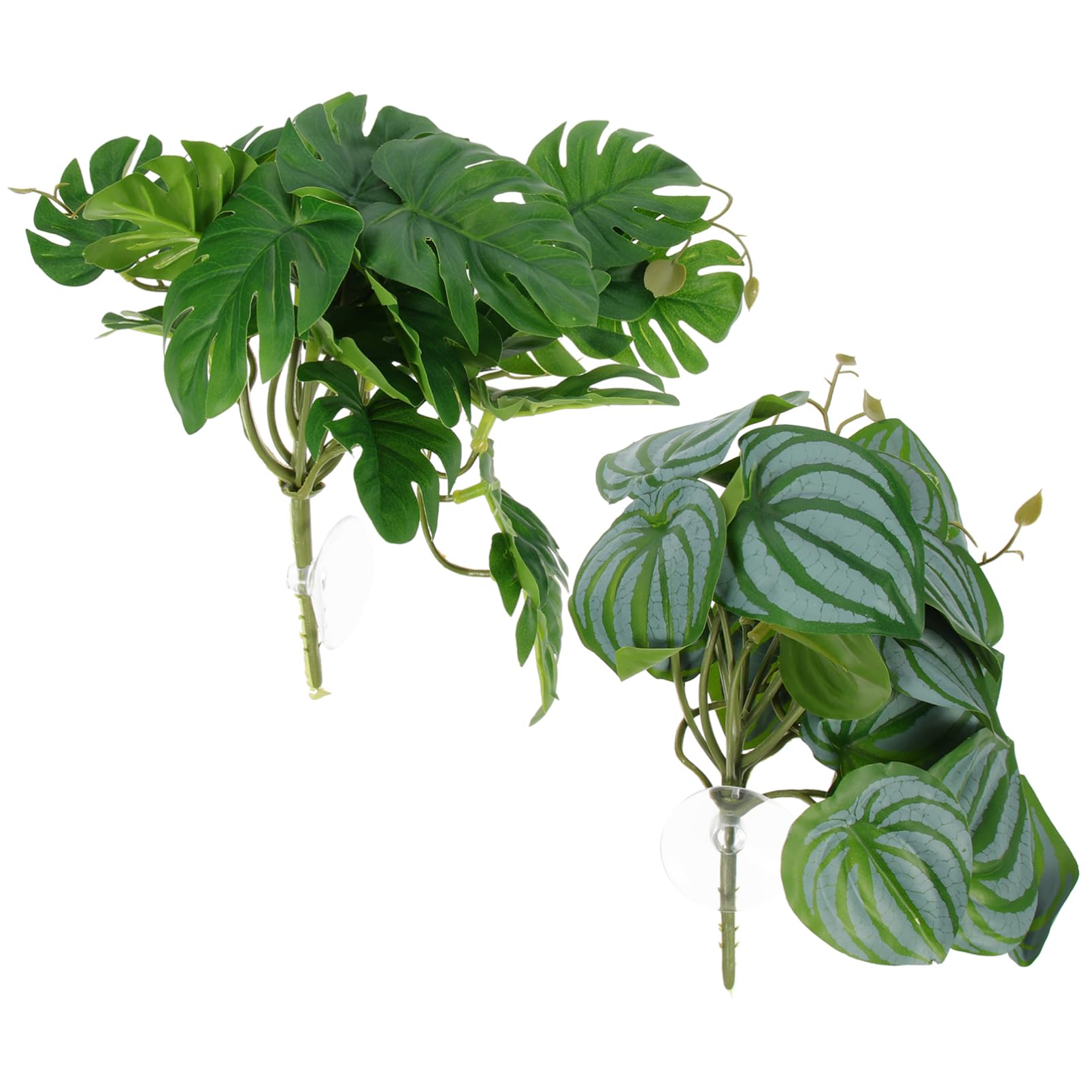 Yardwe 8pièces Plantes Artificielles De Reptile Décoration Réaliste pour Terrarium Et Aquarium Accessoires pour Habitat De Reptiles Et Poissons
