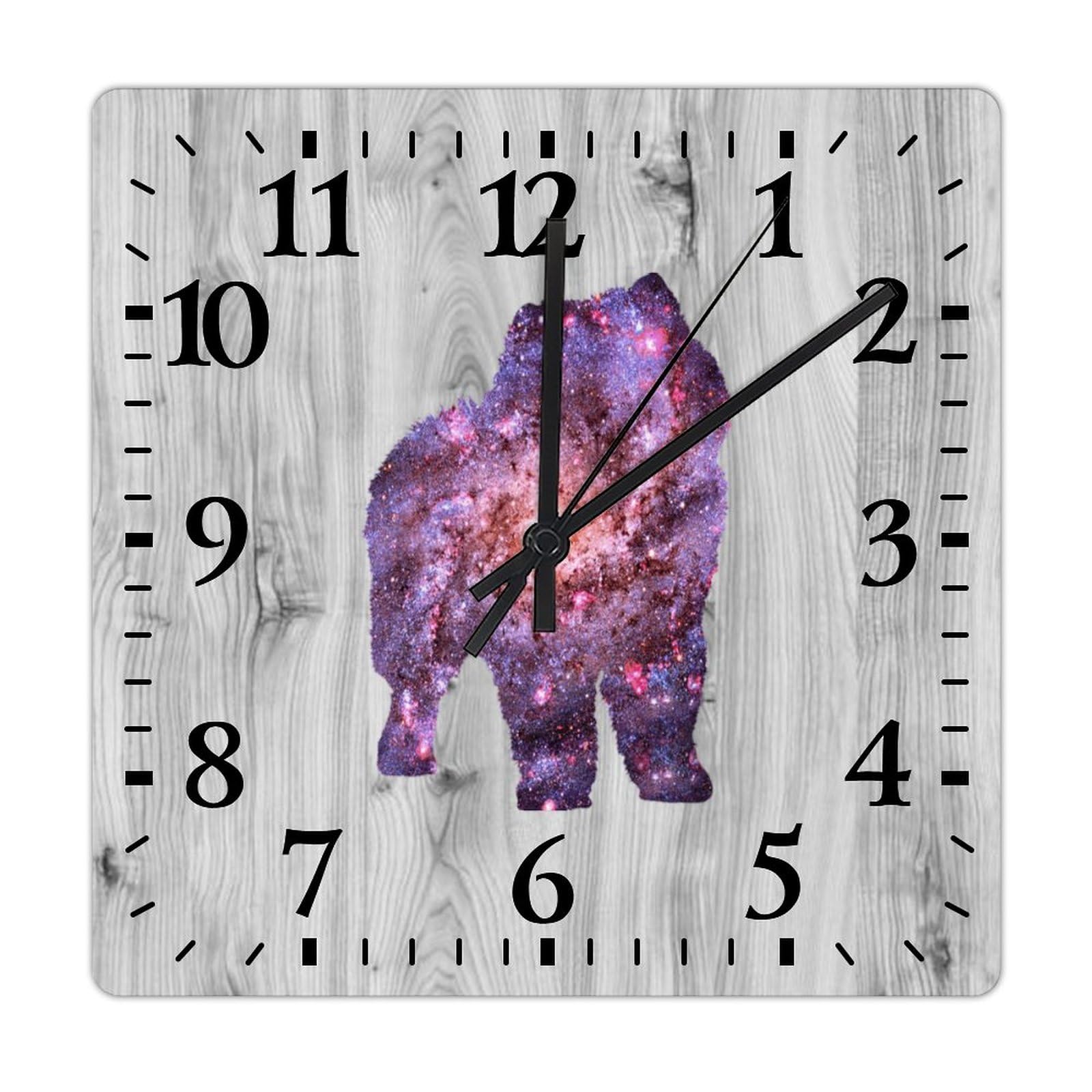 Horloge murale Chow Chow sans bruit pour retrouver le calme à la maison et à l'école