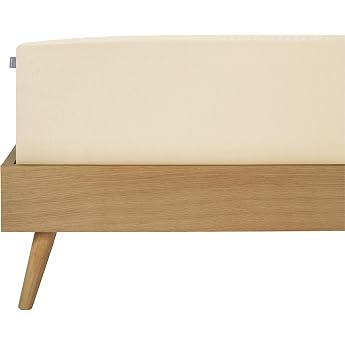 Schiesser Spannbettlaken Elli aus 97% Baumwolle und 3% Elasthan f r hohe Matratzen und Boxspringbetten FarbeCremewei  Gr e100 cm x 200 cm