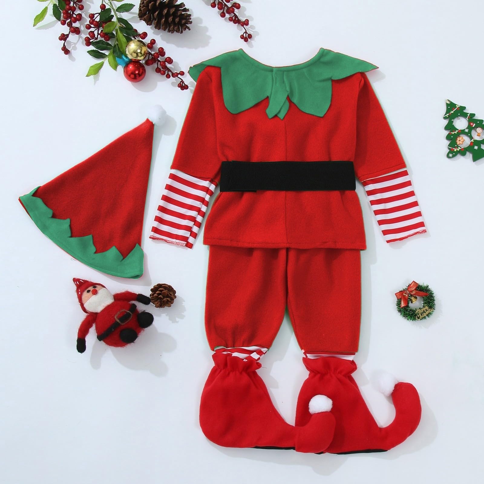 Generisch Elegantes Kinderkostüm für Aufführungen Feste Feierlichkeiten – Prächtiges Cosplay-Outfit mit Feenflügeln ideal für Weihnachtsrollenspiele besondere Anlässe