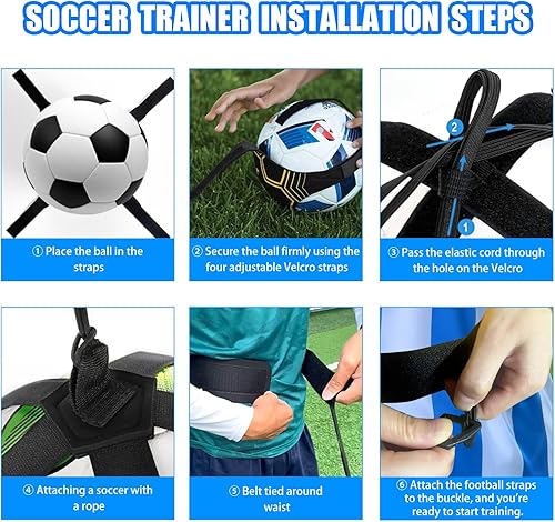 Miniatura 7 de Equipo de entrenamiento de fútbol, tapete de entrenamiento de fútbol de 35 x 24 pulgadas, tapete de entrenamiento de pasos de fútbol para juego de