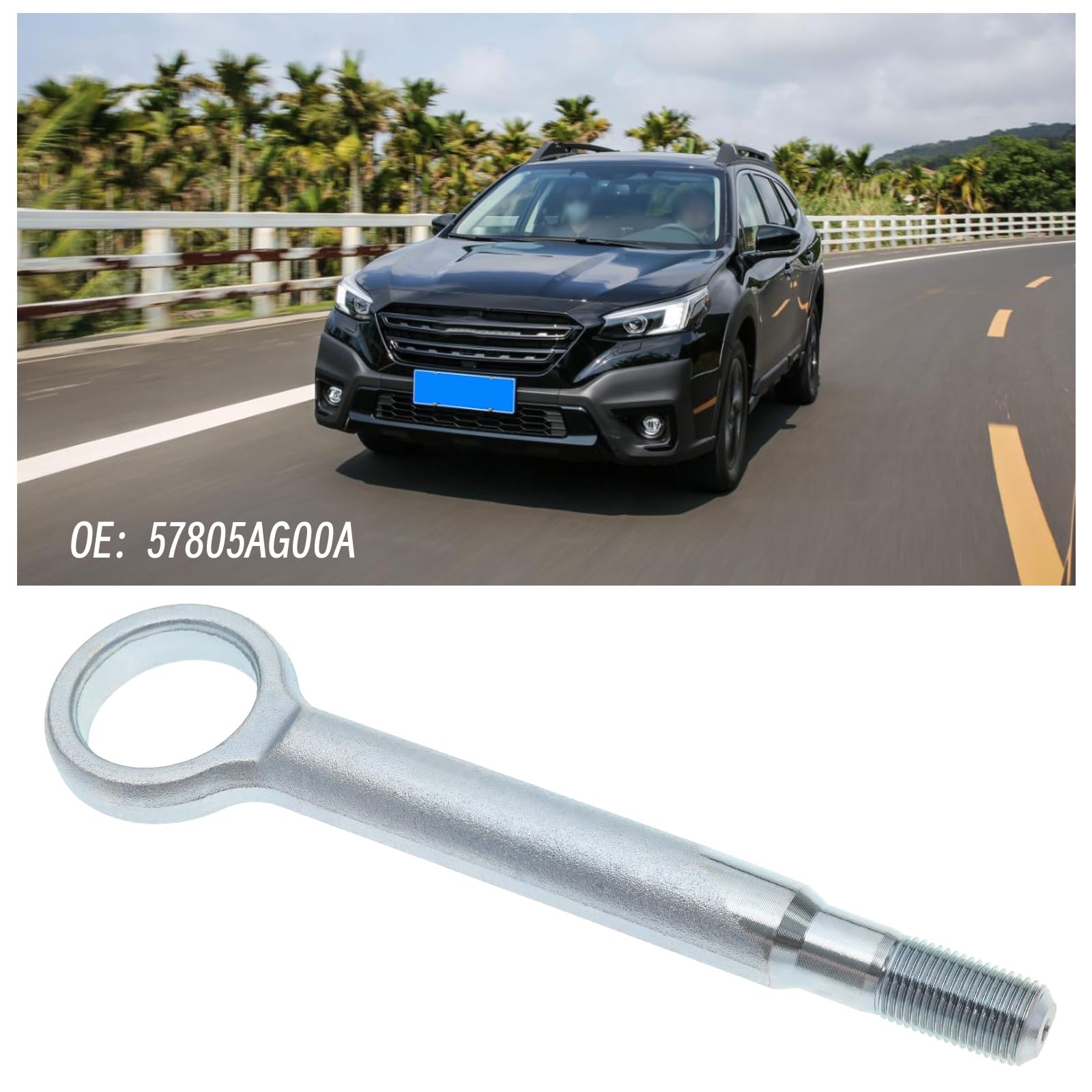 Crochet De Remorquage Avant Pour Subaru Outback/Legacy/Impreza/Ascent (2005-2023) - Référence OEM 57805AG00A/57801AN00A - En Métal