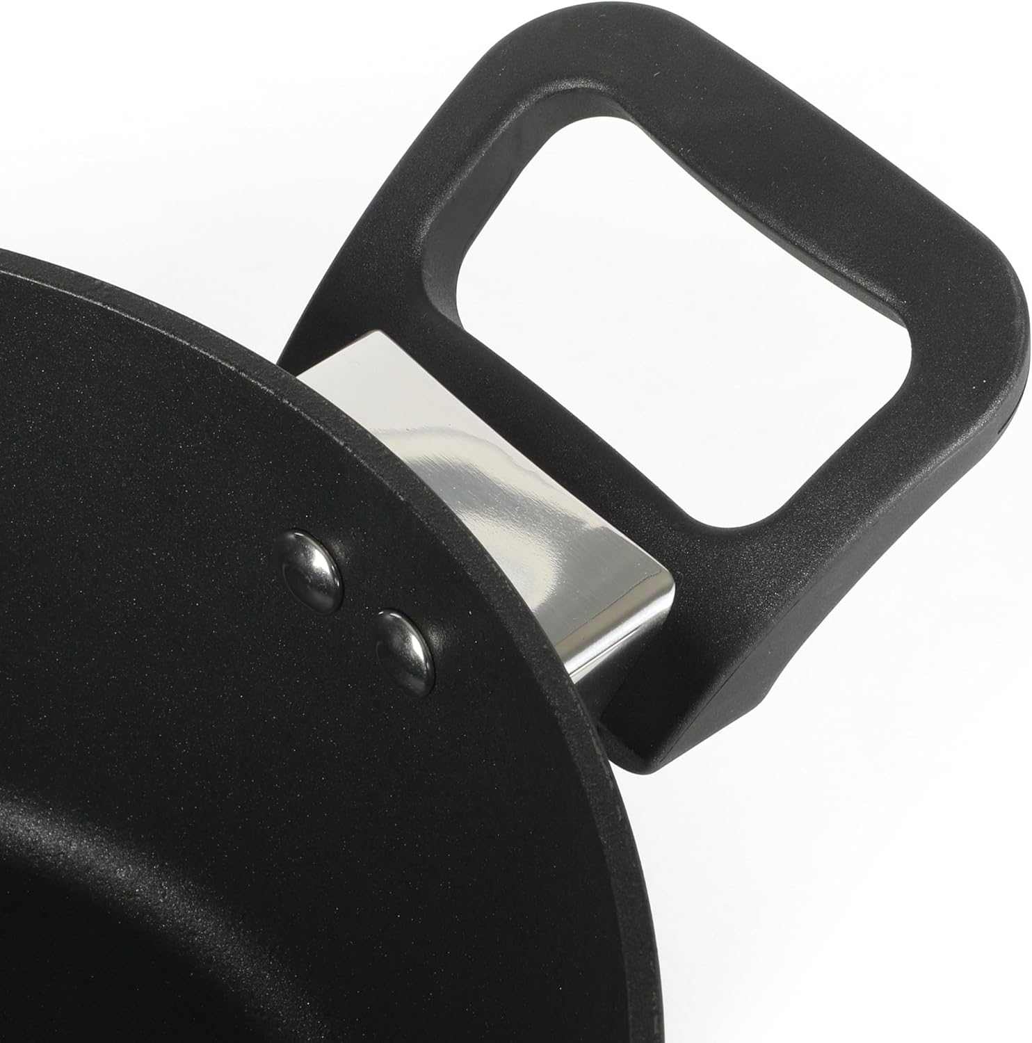 Oster Connelly 7 Piece Aluminum Premium Nonstick Pots and Pans Cookware Set W/Induction & Bakelite Stay Cool Handle - Black