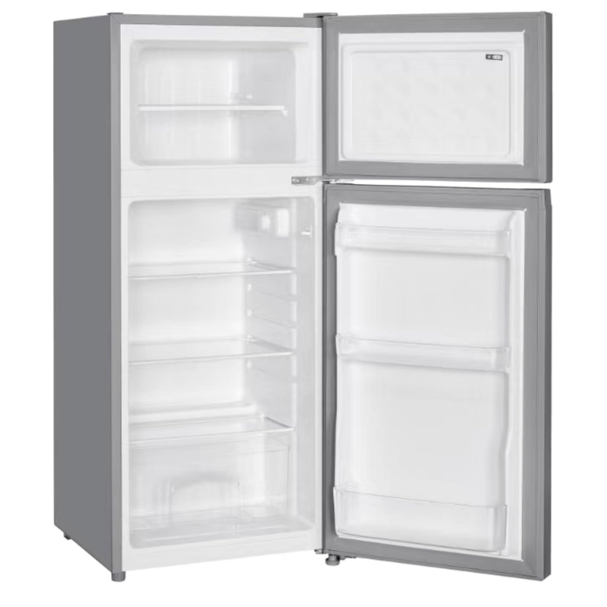 PKM GK126EIX Kühl- Gefrierkombination | Freistehend | 117 Liter Nutzinhalt | 4 Sterne Gefrierfach | Inox Design | Wechselbarer Türanschlag | 40 dB | 48 cm Breite